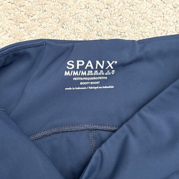Spanx Booty Boost Flare Pants in Navy Blue Women’s Size Medium Petite - Picture 3 of 7